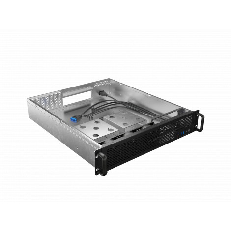 Lanberg Rackmount Server Chassis ATX 520/12 19"/2U | SC01-5202-12B | Black