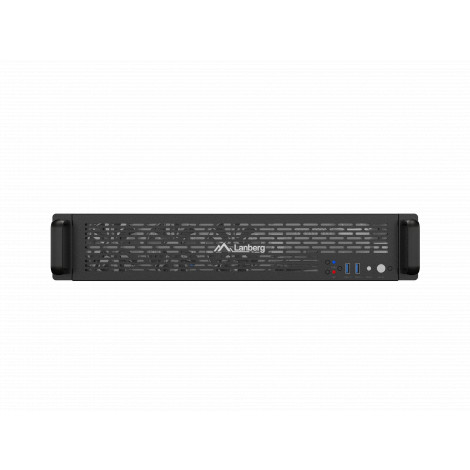 Lanberg Rackmount Server Chassis ATX 520/12 19"/2U | SC01-5202-12B | Black