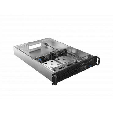 Lanberg Rackmount server chassis E-ATX 650/12 19"/2U | SC01-6502-12B