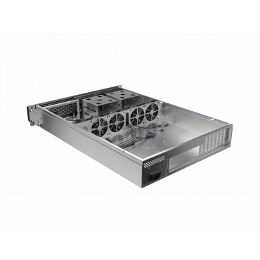 Lanberg Rackmount server chassis E-ATX 650/12 19"/2U | SC01-6502-12B