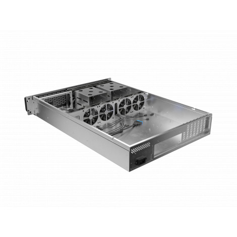 Lanberg Rackmount server chassis E-ATX 650/12 19"/2U | SC01-6502-12B