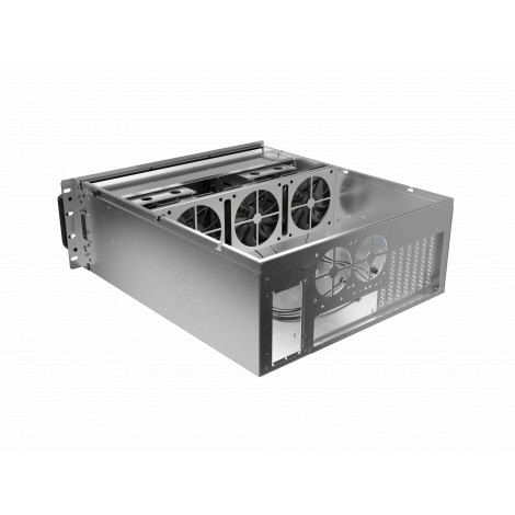 Lanberg Rackmount server chassis ATX 520/12 19"/4U | SC01-5204-12B