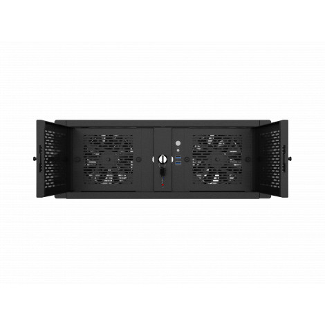 Lanberg Rackmount server chassis ATX 520/12 19"/4U | SC01-5204-12B