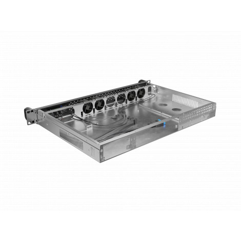 Lanberg Rackmount server chassis ITX 300/10 19"/1U | SC01-3001-10B | Black