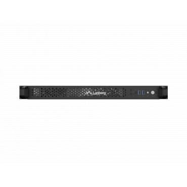 Lanberg Rackmount server chassis ITX 300/10 19"/1U | SC01-3001-10B | Black