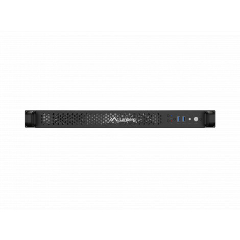 Lanberg Rackmount server chassis ITX 300/10 19"/1U | SC01-3001-10B | Black