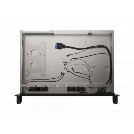 Lanberg Rackmount server chassis ITX 300/10 19"/1U | SC01-3001-10B | Black