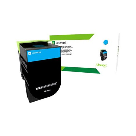 Lexmark 80C2HCE | 802HCE Cyan High Yield Corporate Cartridge (3k) | Cartridge | Cyan