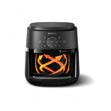 Philips Airfryer | NA221/00 2000 series | Power 1500 W | Capacity 4.2 L | Rapid Air technology | Black/Silver