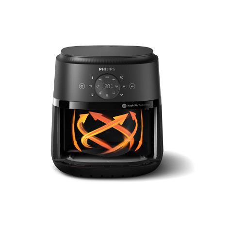 Philips Airfryer | NA221/00 2000 series | Power 1500 W | Capacity 4.2 L | Rapid Air technology | Black/Silver