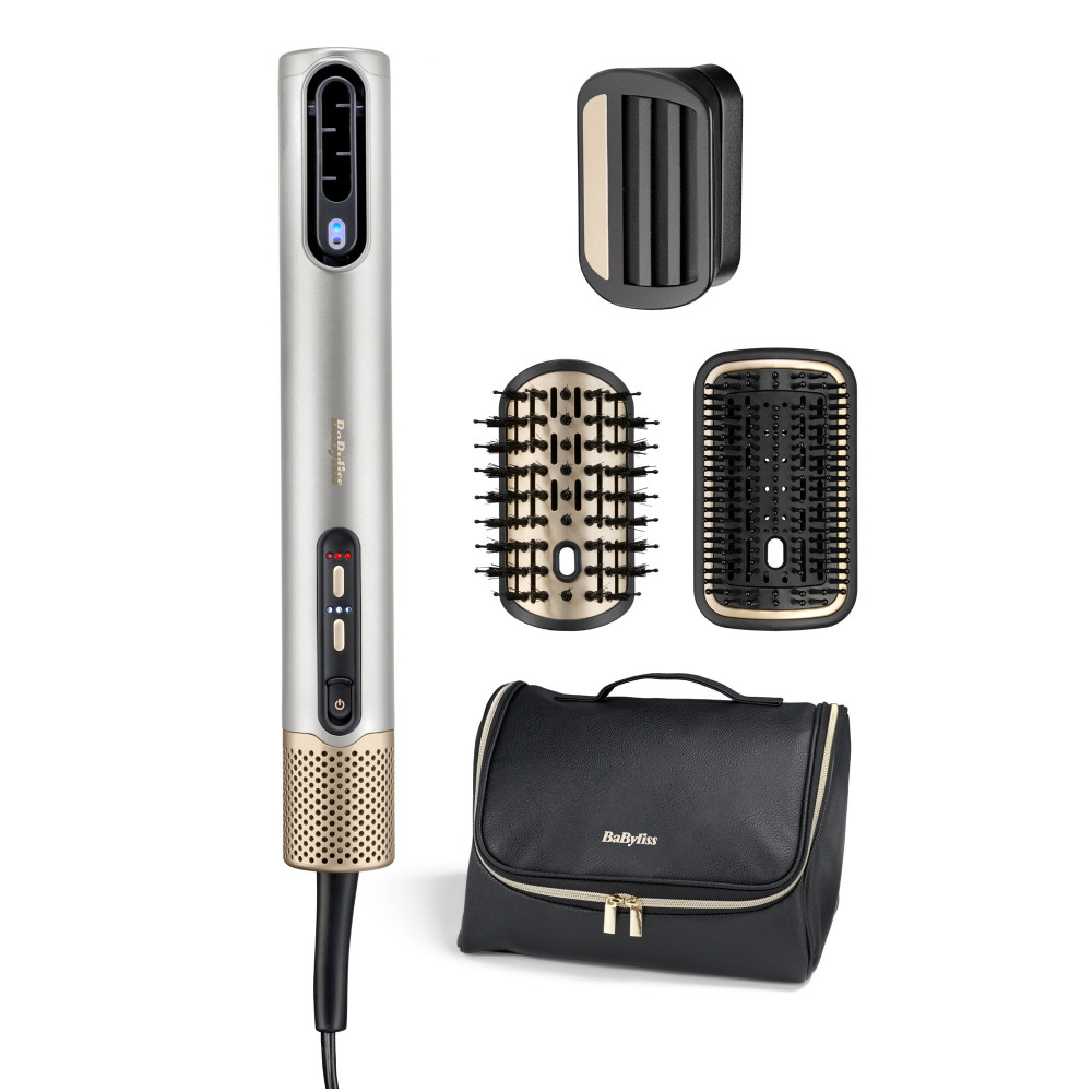 BABYLISS | Hair styling comb | Air Wand AS6555E | Ion conditioning | Number of heating levels 4 | 1600 W | Chrome