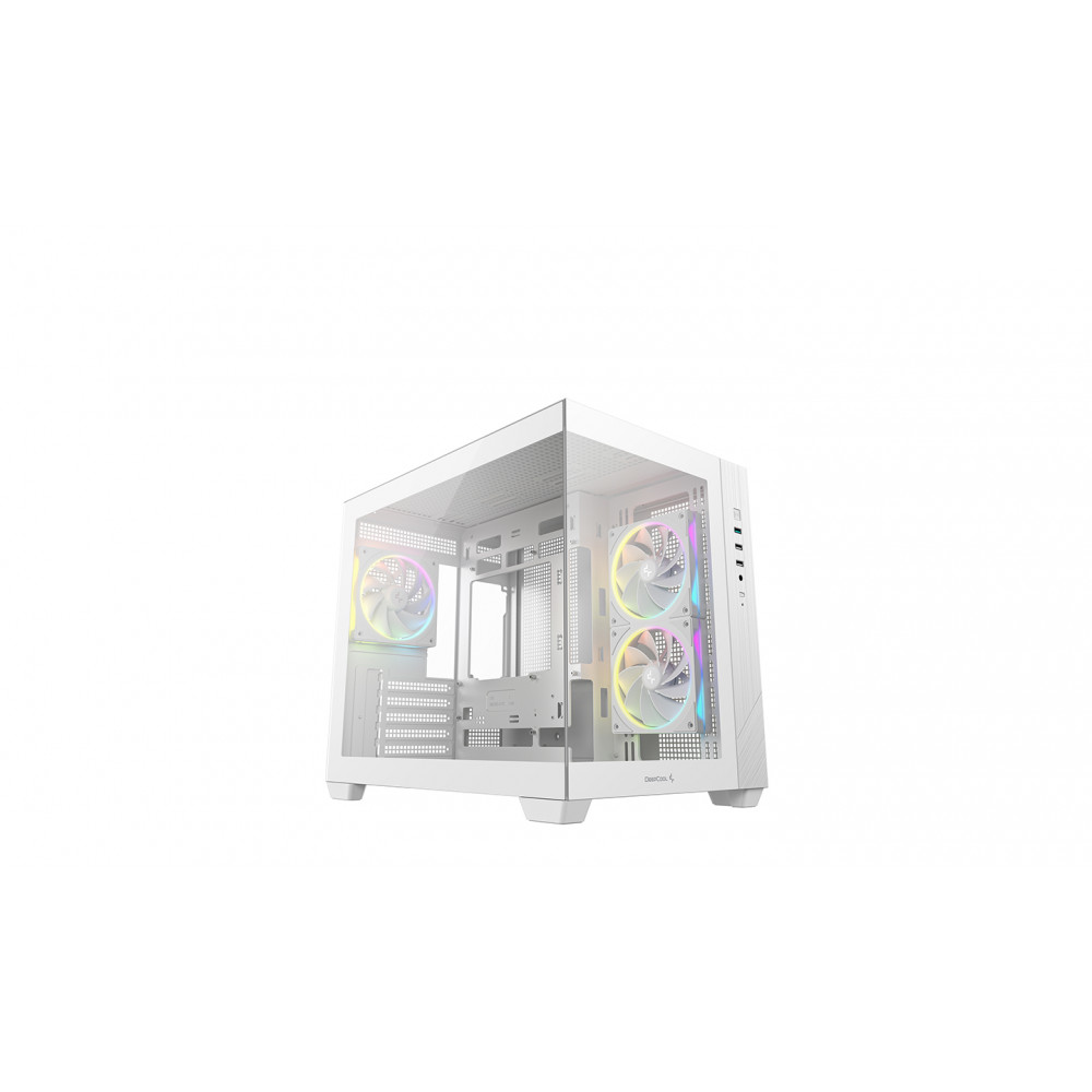 Deepcool Case | CG330 3F WH | White | Micro ATX | Power supply included No