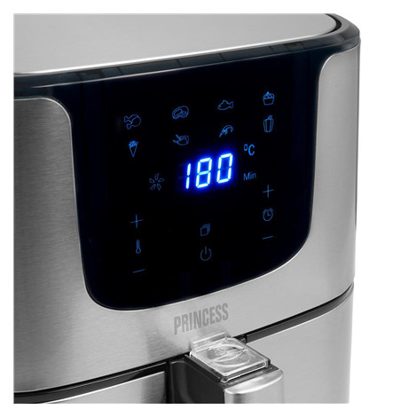 Princess | Digital Aerofryer Deluxe XXL | 182060 | Power 1700 W | Capacity 5.5 L | Black/Stainless Steel
