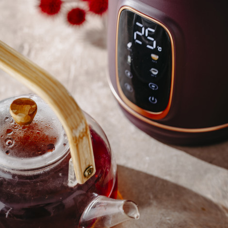 Adler Kettle with LED Display | AD 1305 | Electric | 2200 W | 1.7 L | Plastic | 360 rotational base | Burgundy