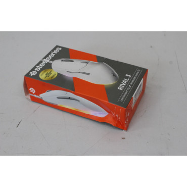SALE OUT. Steelseries Rival 3 Gen 2 Gaming Mouse, White | SALE OUT. SteelSeries Gaming Mouse | Rival 3 Gen 2 | Wired | White | D