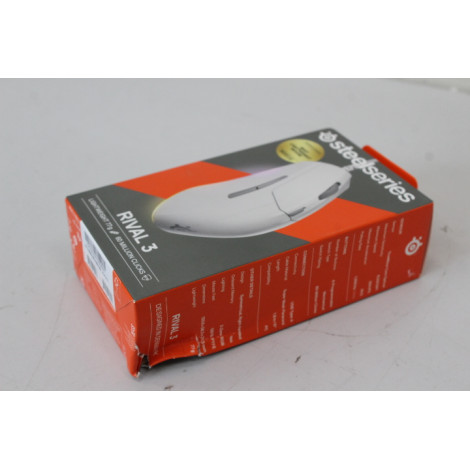 SALE OUT. Steelseries Rival 3 Gen 2 Gaming Mouse, White | SALE OUT. SteelSeries Gaming Mouse | Rival 3 Gen 2 | Wired | White | D