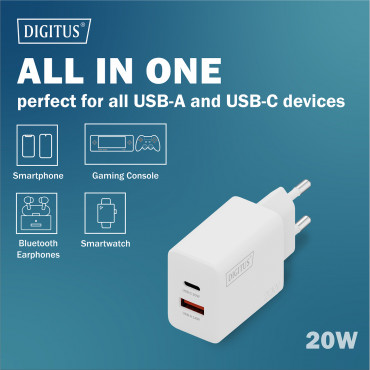 Digitus Battery charger, 20W | DA-10300