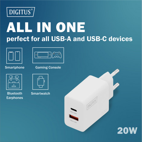 Digitus Battery charger, 20W | DA-10300