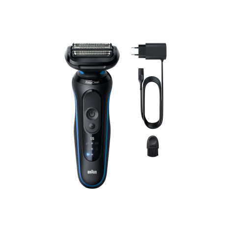 Braun 52-B1000s Series 5 Shaver, Black/Blue