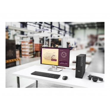 Dell Pro | QCS1255 | Desktop | Slim | AMD Ryzen 5 | 8600G | Internal memory 16 GB | DDR5 | Solid-state drive capacity 512 GB | I