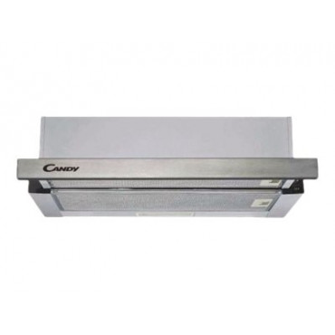 Candy CBT625/2X/1 Hood, B, Telescopic, Built-in, Width 60 cm, Extraction power 332 m /h, Mechanical control, Silver