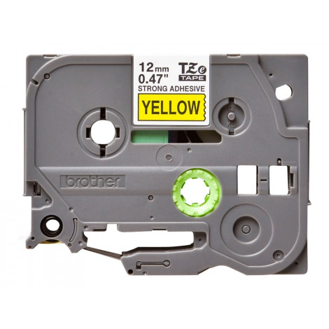 Brother | TZe-S631 Strong Adhesive Laminated Tape | Black on Yellow | TZe | 8 m | 1.2 cm