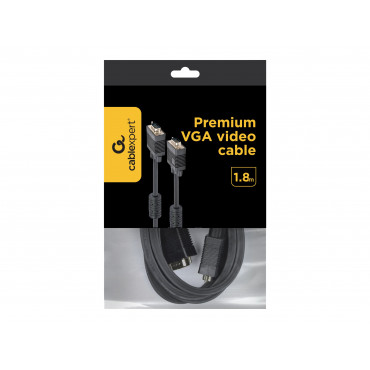 Cablexpert | 1.8m HD15 M/M | VGA (D-Sub) | VGA (D-Sub) | VGA to VGA | 1.8 m
