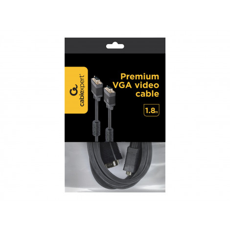 Cablexpert | 1.8m HD15 M/M | VGA (D-Sub) | VGA (D-Sub) | VGA to VGA | 1.8 m