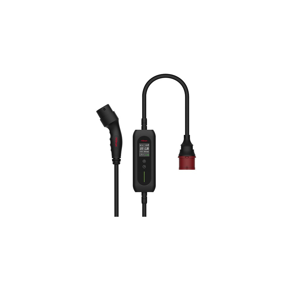 Elektromobilio nešiojamas įkroviklis Type 2 - CEE, 22kW, 6-32A, 3-fazis, 5m