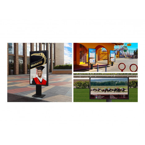 LG Outdoor Display | 55XE3P-B | 55 " | Landscape/Portrait | 24/7 | webOS | Wi-Fi | 3500 cd/m | 9 ms | 178 | 178