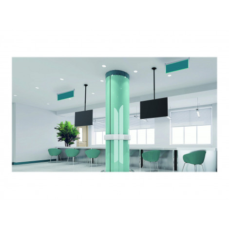 Neomounts Ceiling mount | FPMA-C340BLACK Monitor/TV mount ceiling screen | Adjustable Height, Rotate, Tilt, Swivel | 32-75 " | M