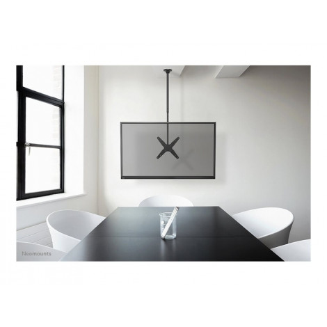 Neomounts Ceiling mount | FPMA-C340BLACK Monitor/TV mount ceiling screen | Adjustable Height, Rotate, Tilt, Swivel | 32-75 " | M