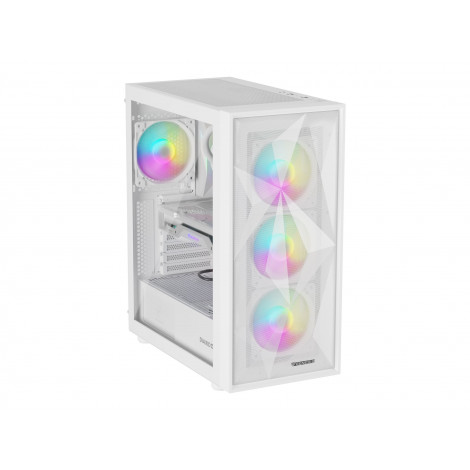Genesis Gaming PC Case | Diaxid 605 ARGB | White | Midi Tower | Power supply included No