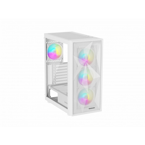 Genesis Gaming PC Case | Diaxid 605 ARGB | White | Midi Tower | Power supply included No