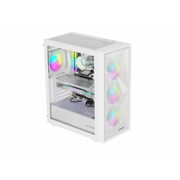 Genesis Gaming PC Case | Diaxid 605 ARGB | White | Midi Tower | Power supply included No