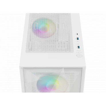 Genesis Gaming PC Case | Diaxid 605 ARGB | White | Midi Tower | Power supply included No