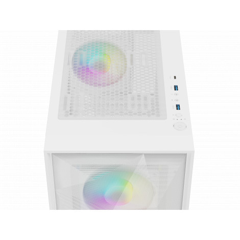 Genesis Gaming PC Case | Diaxid 605 ARGB | White | Midi Tower | Power supply included No