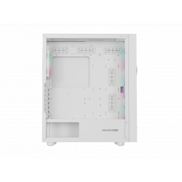 Genesis Gaming PC Case | Diaxid 605 ARGB | White | Midi Tower | Power supply included No