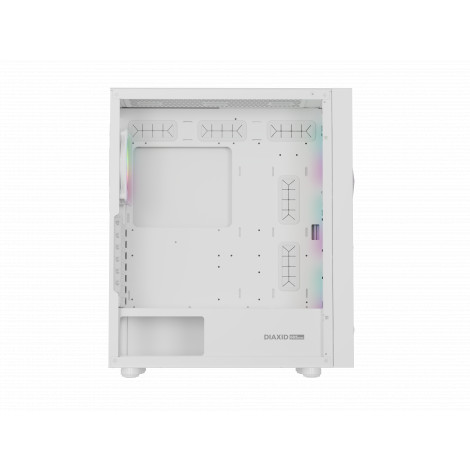Genesis Gaming PC Case | Diaxid 605 ARGB | White | Midi Tower | Power supply included No