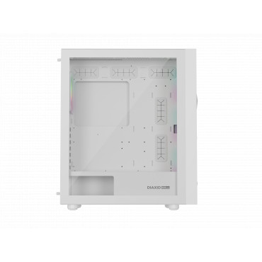Genesis Gaming PC Case | Diaxid 605 ARGB | White | Midi Tower | Power supply included No