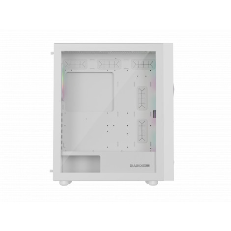 Genesis Gaming PC Case | Diaxid 605 ARGB | White | Midi Tower | Power supply included No