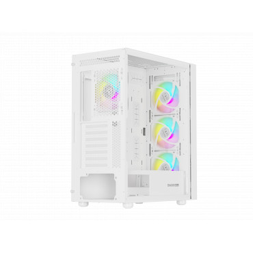 Genesis Gaming PC Case | Diaxid 605 ARGB | White | Midi Tower | Power supply included No