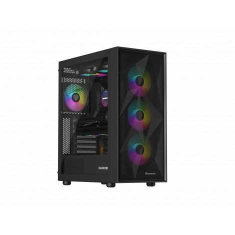 Genesis Gaming PC Case | Diaxid 605 ARGB | Black | Midi Tower | Power supply included No