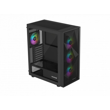 Genesis Gaming PC Case | Diaxid 605 ARGB | Black | Midi Tower | Power supply included No