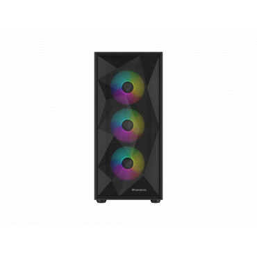 Genesis Gaming PC Case | Diaxid 605 ARGB | Black | Midi Tower | Power supply included No