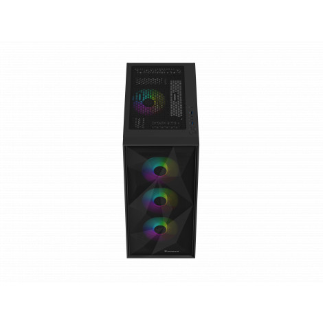Genesis Gaming PC Case | Diaxid 605 ARGB | Black | Midi Tower | Power supply included No