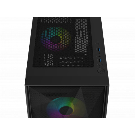 Genesis Gaming PC Case | Diaxid 605 ARGB | Black | Midi Tower | Power supply included No