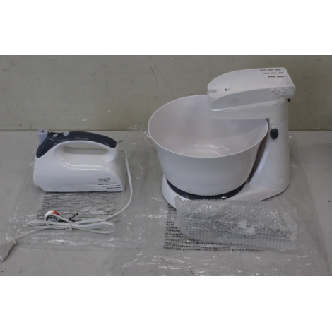 SALE OUT. | Adler | Mixer | AD 4202 | Mixer with bowl | 300 W | Number of speeds 5 | Turbo mode | White | DAMAGED PACKAGING