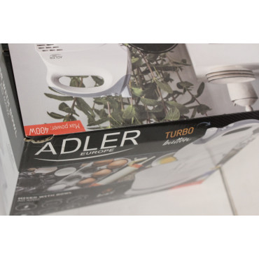 SALE OUT. | Adler | Mixer | AD 4202 | Mixer with bowl | 300 W | Number of speeds 5 | Turbo mode | White | DAMAGED PACKAGING
