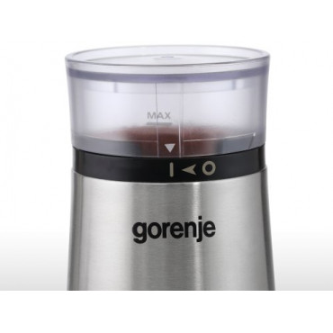 Gorenje | Coffee grinder | SMK150E | 150 W | Coffee beans capacity 60 g | Lid safety switch | Stainless steel
